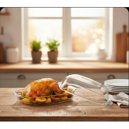 Naczynie prostokątne Simax 8L z pokrywką