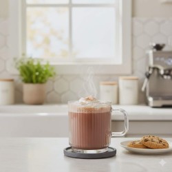 Szklany kubek prosty Selena 360 ml | Nowoczesny design i wygoda | Golden Sister