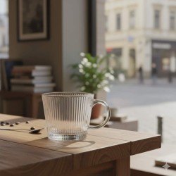 Szklany kubek Selena 370 ml | Elegancki i stylowy | Golden Sister