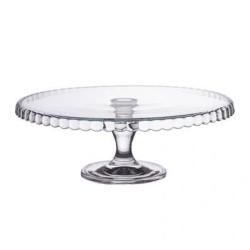 Patera na nóżce z rantem w dół 32 cm Patisserie Pasabahce