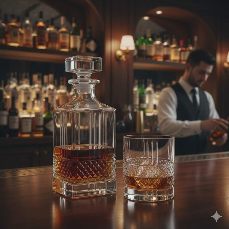 Zestaw do whisky BOHEMIA Prestige Elegante komplet 6+1