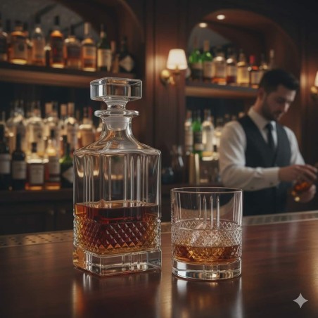 Zestaw do whisky BOHEMIA Prestige Elegante komplet 6+1