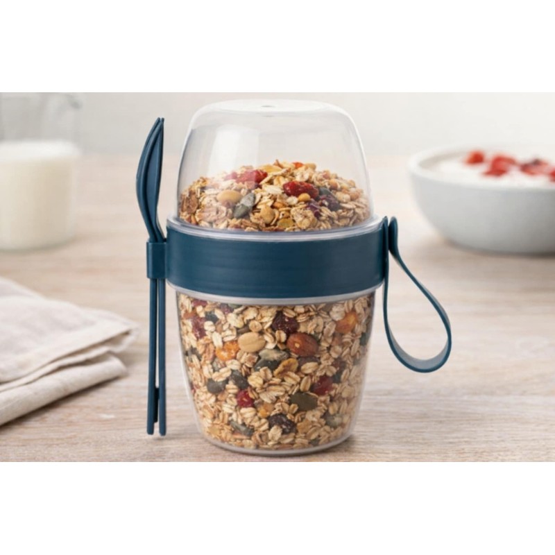 Pojemnik na jogurt 700ml Florina idealny do codziennego użytku w szkole bądź w domu