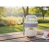 Pojemnik na jogurt 700ml szary Florina idealny do użytku w pracy bądź w szkole