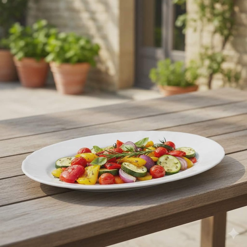 Półmisek owalny Ebro 22cm Bormioli Rocco |eleganckie szkło stołowe|Golden Sister