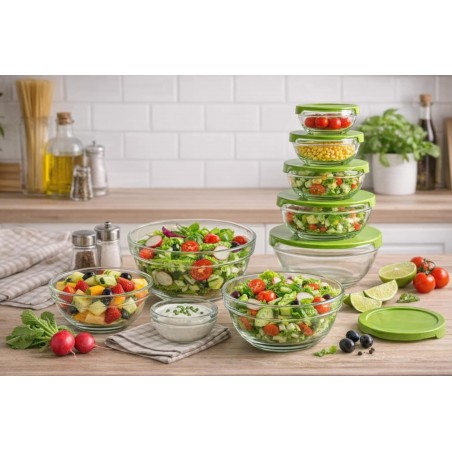 Salaterki szklane Verdure 9-17cm Florentyna