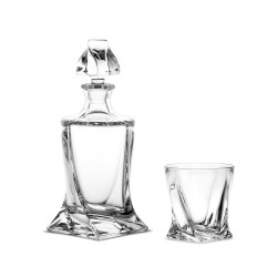 Zestaw do whisky BOHEMIA Prestige Quadro komplet 6+1